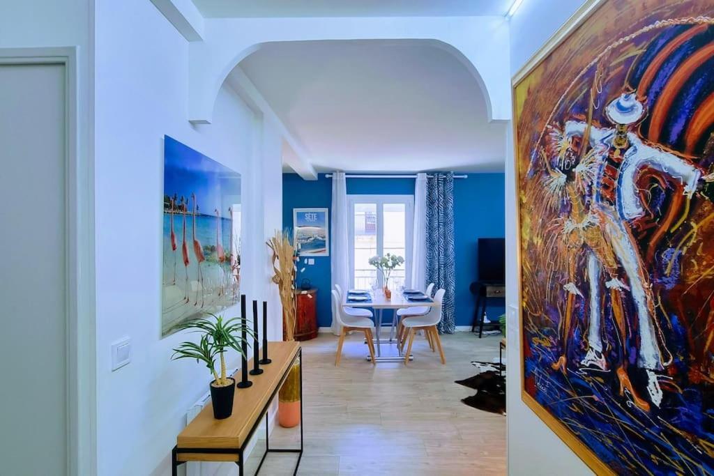 Le Clavel Superbe Deco, Centre Historique, Climatise, Parking A Proximite Apartment Sete Bagian luar foto