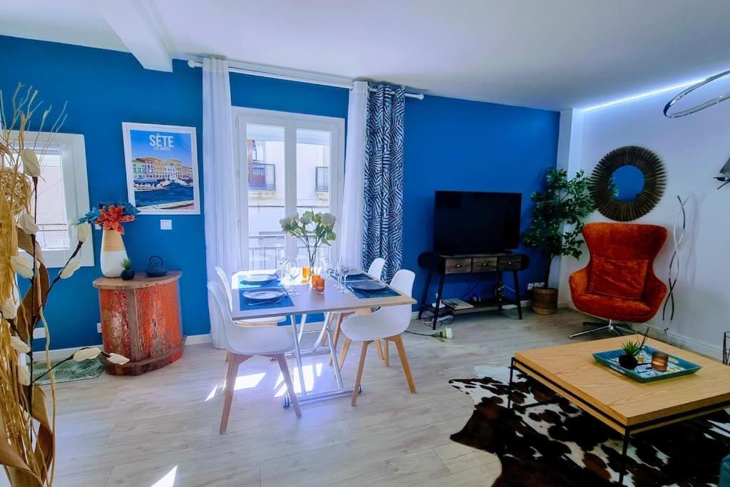 Le Clavel Superbe Deco, Centre Historique, Climatise, Parking A Proximite Apartment Sete Bagian luar foto