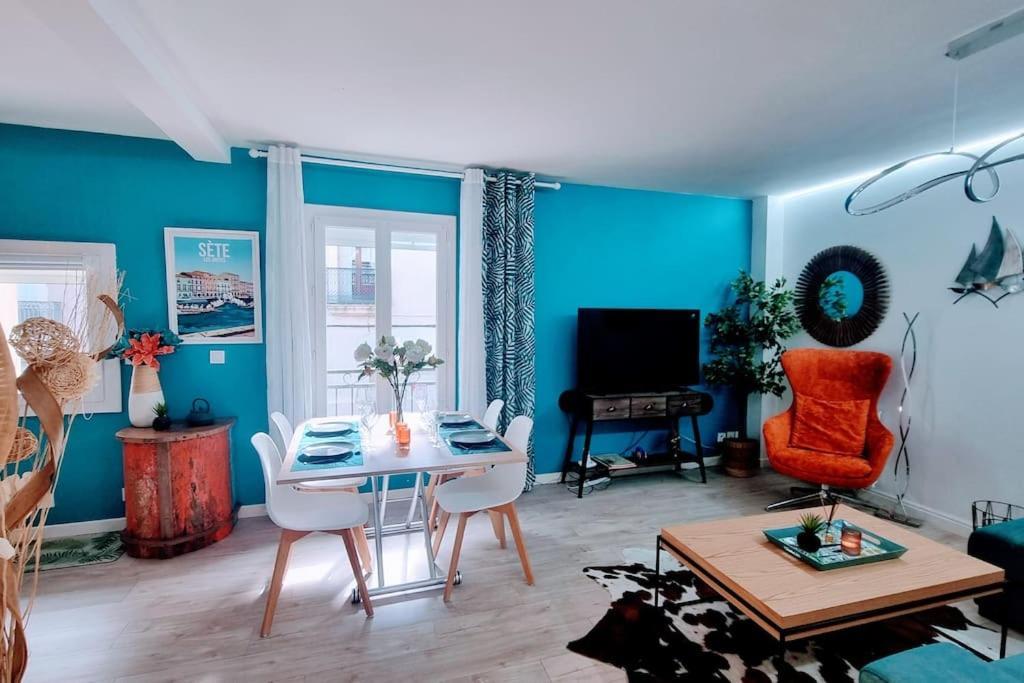 Le Clavel Superbe Deco, Centre Historique, Climatise, Parking A Proximite Apartment Sete Bagian luar foto