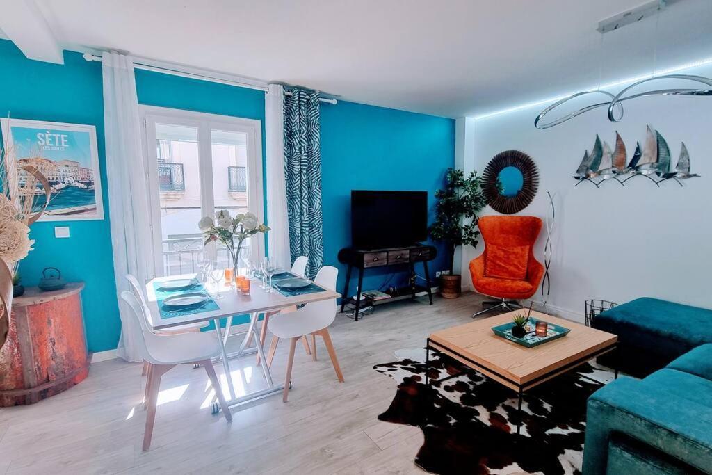 Le Clavel Superbe Deco, Centre Historique, Climatise, Parking A Proximite Apartment Sete Bagian luar foto